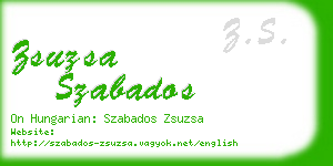 zsuzsa szabados business card